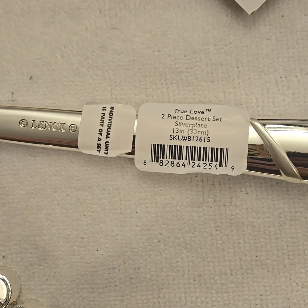 ​Lenox True Love Silver-Plated Cake Knife & Server Set - Read Description